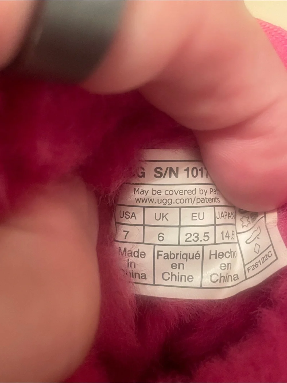 UGG Worn Suede Boots in Hot Pink